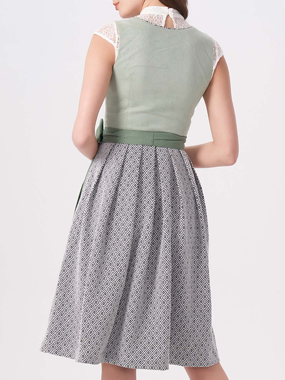 Dirndl in Grün mit Mieder – traditionell und modern zugleich