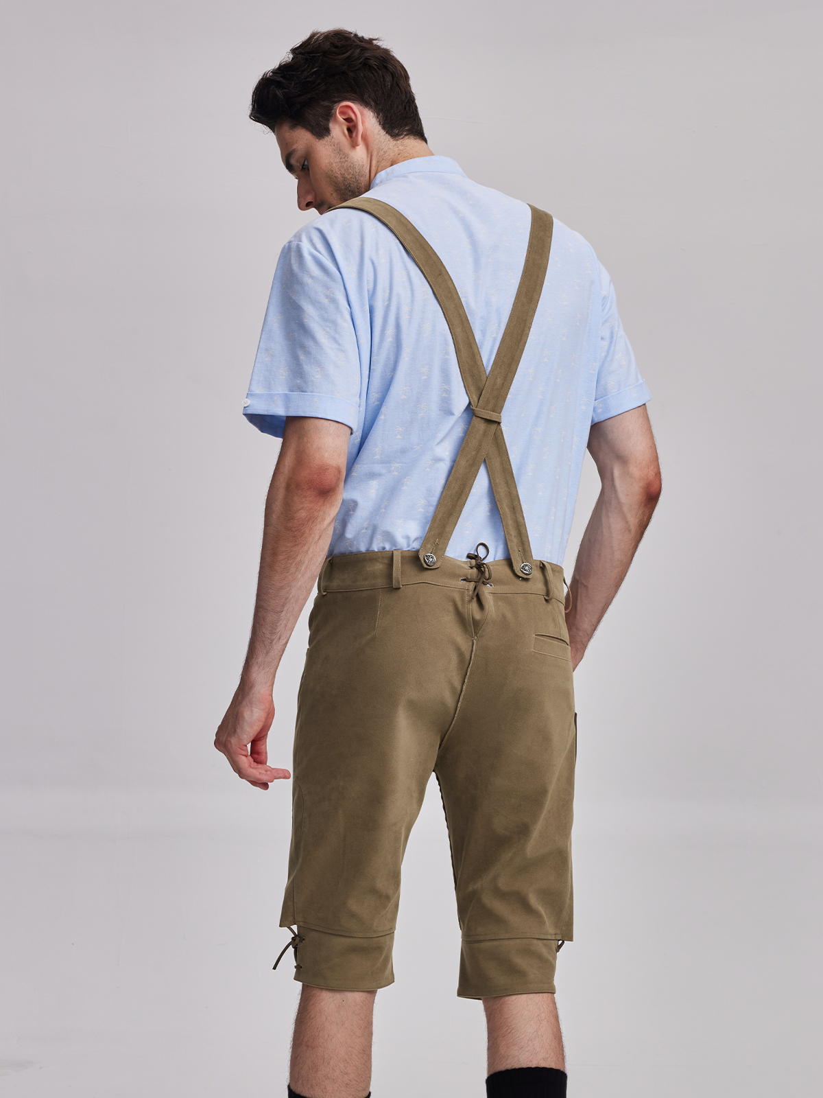 Dirndl Samt in Braun