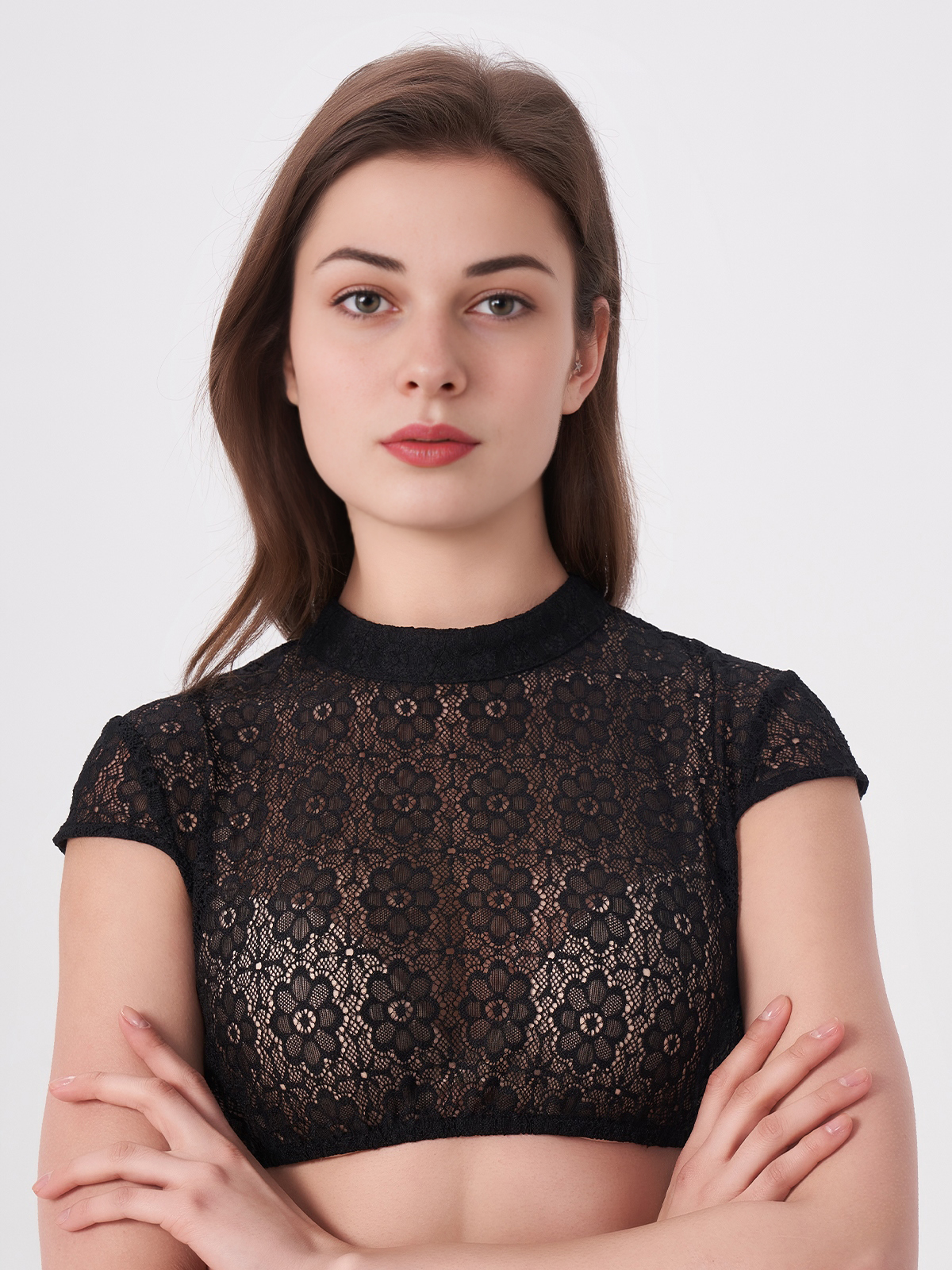 Dirndl Bluse in Schwarz
