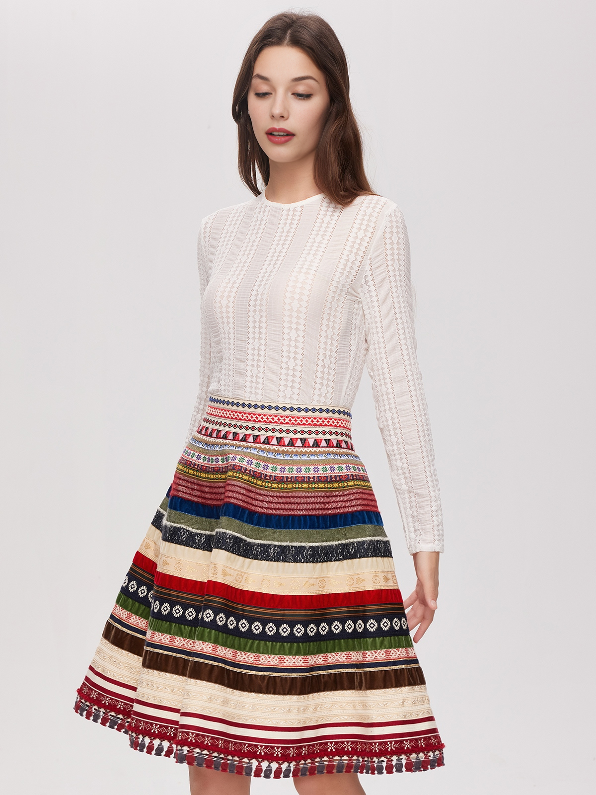 Dirndl mit rosa Trachtenbluse
