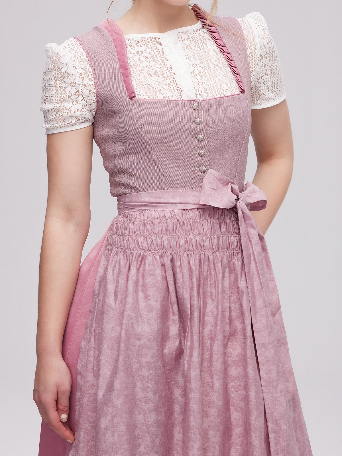 Elegantes lila Ja Mei Dirndl