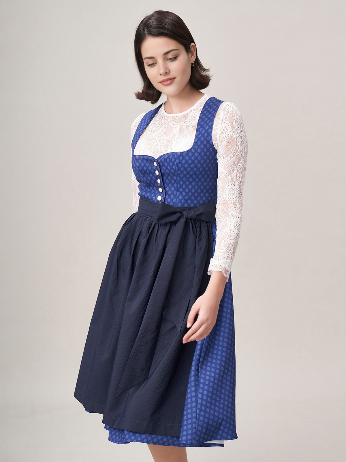 Mini-Dirndl Extra Kurz Schwarz